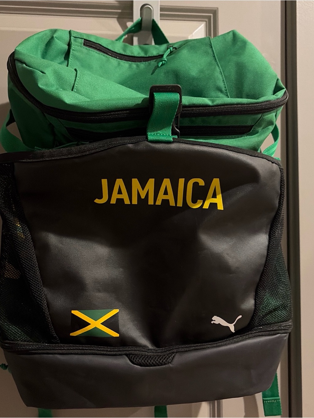 Puma Jamaica Green & Black Men's Backpack